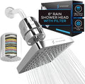 SparkPod Filtered Shower Head, 23-Stage, 6" Square, Polished Chrome by SparkPod