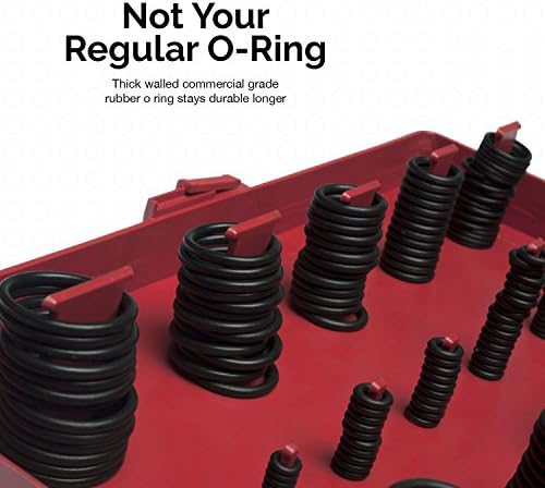NEIKO 50444A Rubber O-Ring Assortment Kit, Buna-N Gasket Sealing Rings and Replacement O-Rings, 32 Metric Sizes, 419-Piece Kit - Image 2