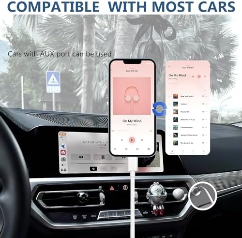 USB C to 3.5mm Audio Aux Jack Cable,3.3 ft, aux Cord for iPhone,Type C to 3.5mm Aux Headphone Stereo Cord Car Cable for iPhone 16/16 Pro, Samsung Galaxy S25 and Other iOS and Android Devices(White) - Image 6