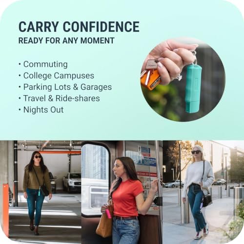 Sabre Pepper Spray with Quick Release Keychain for Self Defense – Multi Pack Max Strength OC with UV Marking Dye, Twist Lock Safety, Finger Grip, 10‑Sec. Spray, 14‑ft Range, Made in USA, 0.54 fl oz - Image 4