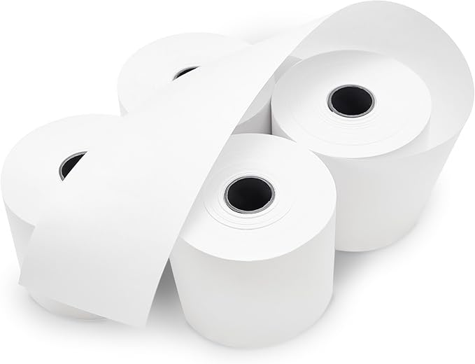 Paper Rolls One-Ply Adding Machine/Calculator 2-1/4" x 150 ft White 100/Ctn - Image 5