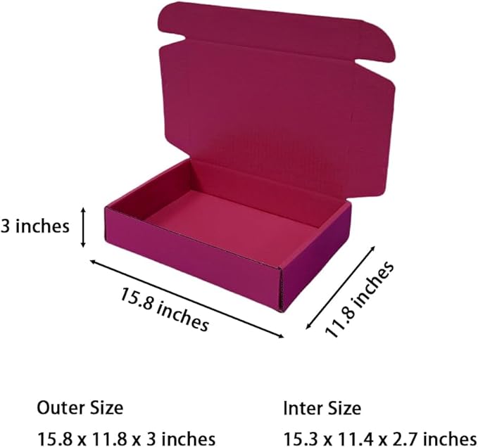 20 Pcs 15.8 x 11.8 x 3 inches Larger size Shipping Boxes - Image 2