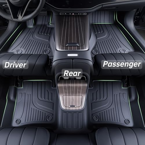 TPE Floor Mats & Cargo Liner for 2018-2024 Chevy Equinox/GMC Terrain All-Weather Protection | Full Coverage | Odorless Car Mats & Trunk Tray Custom Fit Set Accessories - Black - Image 2