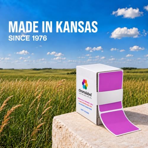 ChromaLabel Purple Rectangle Labels in Dispenser Box, 2" x 3" Permanent Color Coding Stickers, Writable Violet Paper Labels for Inventory, Warehouse, Office and Classroom, 250 Labels - Image 5