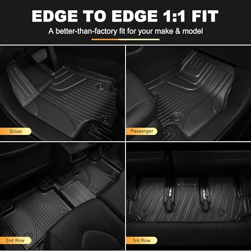 AOMSAZTO Floor Mats for Toyota Highlander 2020-2026 7 Seats (Gas & Hybrid) - Image 2