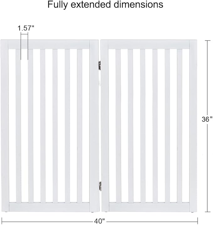 unipaws 36”H Free Standing Pet Gate - Image 5