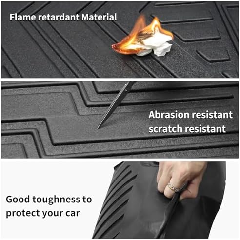 Custom Car Cargo Mats Trunk Liner All Weather TPE for 2010-2013 Mazda 3 Sedan Accessories (for 2010-2013 Mazda 3 Sedan) (Not Hatchback) - Image 5