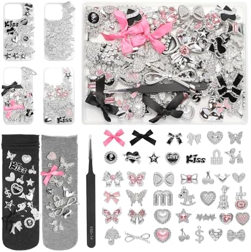 EIiovcnya 100 Pcs Big Junk Case Charms Kit for Phone Cases & Socks & Shoes by Unknown