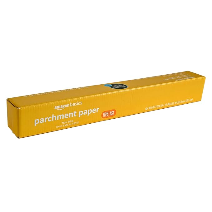 Amazon Basics Parchment Paper for Baking, 90 Sq Ft Roll, 2 Pack - Image 2