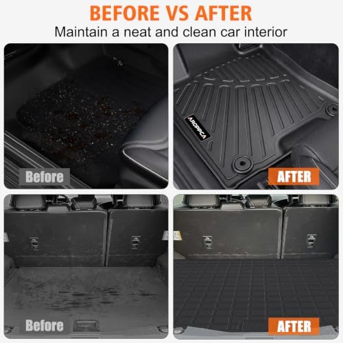 All Weather Floor Mats Cargo Liner for Genesis GV70 2022-2025 2026 - Image 6