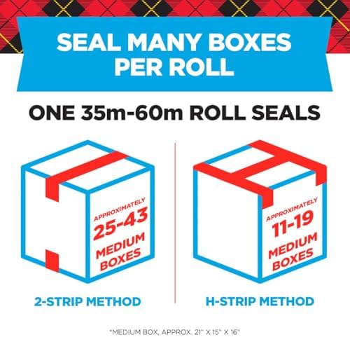 Scotch Heavy Duty Shipping Packaging Tape 3850, Clear, 1.88 in x 54.6 yd (48 mm x 50 m), 2 Pack (2 Rolls), 3.0 Mil Box Sealing Tape - Image 3