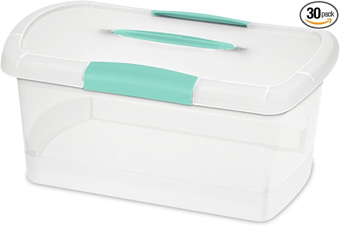 Sterilite Medium Nesting ShowOffs, Stackable Small Storage Bin by Sterilite