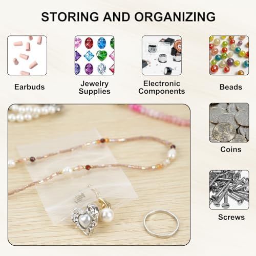 WEGOUP 120 PCS Small Plastic Bags for Jewelry, 2" x 2.76" 2.4 Mil Thick - Image 5