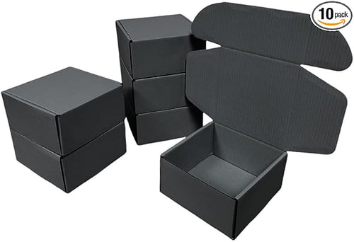 10 Pcs 9.8 x 9.8 x 4 inches Large Size Corrugated Cardboard Gift Boxes by Unknown