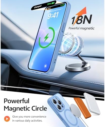 FNTCASE for iPhone 14 Pro Max Case, Fit for Magsafe, Glass Screen Protector - Image 3
