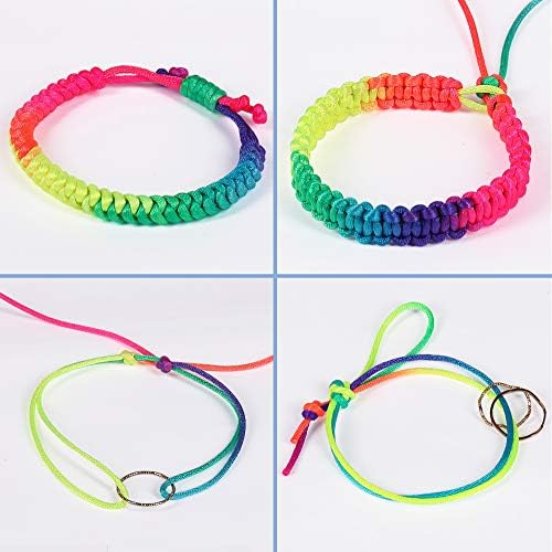Tenn Well Satin Rattail Cord, 295 Feet 2mm Colorful Nylon String for Macrame Bracelets, Necklaces, Jewelry Making, Beading, Arts and Crafts, String Games - Image 6