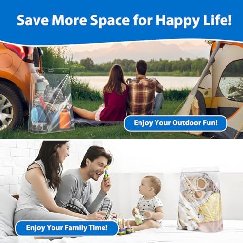 3Pack 24" x 32" 20 Gallon Jumbo Clear Plastic Storage Bag with Carry Handle - Image 5