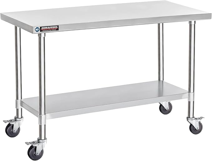 DuraSteel 24x60 NSF Stainless Steel Cart Work Table by DuraSteel