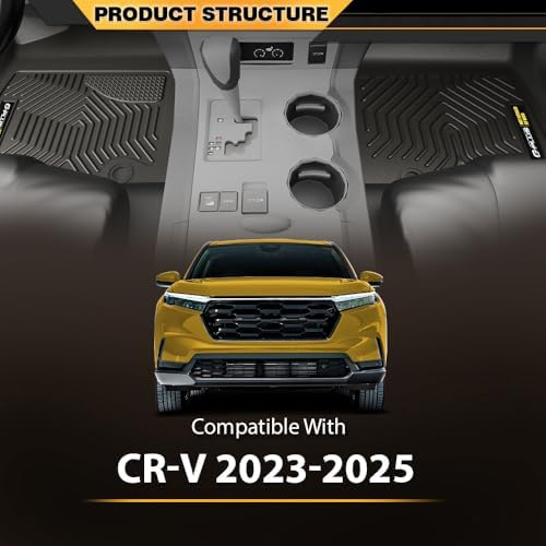 G-PLUS Cargo Liners 3PCS Fit 2023-2025 Honda CR-V(Including Hybrid) - Image 7