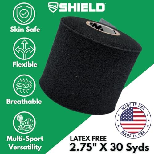 Shield Athletic Underwrap | Bulk Case of 48 Rolls of PreWrap, 2.75" X 30 SYards (Black) - Image 2