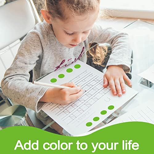 1400 PCS Green Dot Stickers Round Coding Labels Circle Polka Dots for Office, Classroom, Papers Etc - Image 3