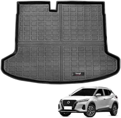 Custom for 2018-2024 Nissan Kicks Cargo Mats Trunk Liner All Weather TPE Protection Mat Accessories (for 2018-2024 Nissan Kicks) by Yonugli