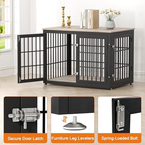 rehomerance 32" Heavy Duty Dog Crate Furniture for Small and Medium Dogs - Image 4