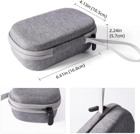 ORGBRO Label Maker Carrying Case for X1 / X3 / ORGSTA S001 Label Printer, Hard Carrying Container Storage Case Organizer for Printer, Tape and Charging Cable (Gray) - Image 2