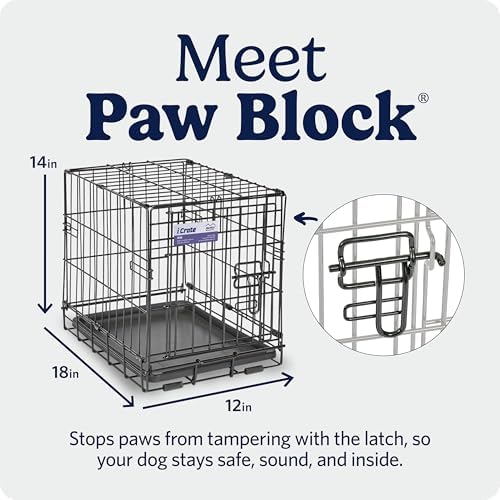 Midwest 18-Inch Single Door iCrate, for Tiny Breeds, Up to 10 lbs - Image 4