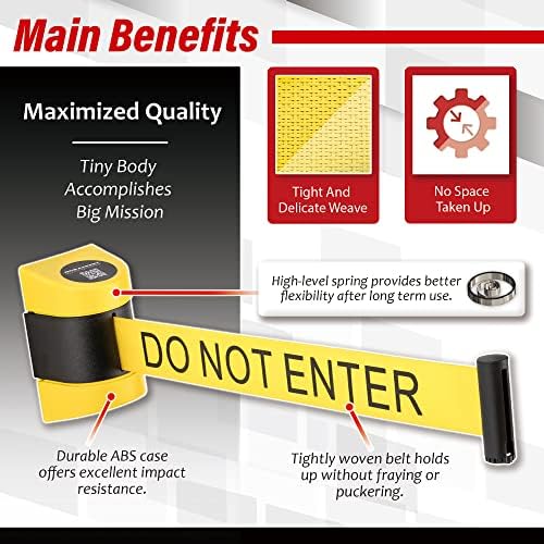 DuraSteel Wall Mount Retractable Belt Barrier - Image 3