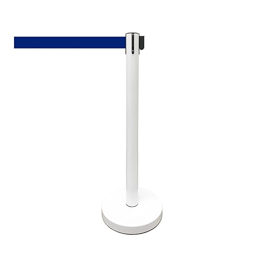 VIP Crowd Control Retractable Belt Stanchion Queue Safety Barrier Set - Image 4