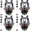 Full Face Gas Mask,Respirator Mask for Gases,Chemical,Spray Paint by QIFUTT