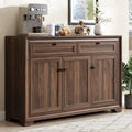 ONBRILL 48 Inches Sideboard Buffet Cabinet with Storage, Brown by ONBRILL