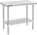 DuraSteel 30x48 Stainless Steel Work Table by DuraSteel