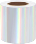 3x2 Inch Holographic Thermal Labels, Glitter Silver Thermal Sticker Labels by STARLIBOO
