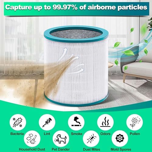 BRENSTEN 1 Pack Replacement Air Purifier Filters for Dyson Tower Purifier Pure Cool Link TP01 TP02 TP03 BP01, AM11, Dyson BP01 Models, Compared to Part # 968126-03 - Premium Activated Carbon Filters - Image 7