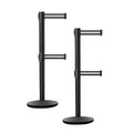 Crowd Control Warehouse CCW Set of 2 Dual Retractable Belt Barrier Stanchion by Crowd+Control+Warehouse