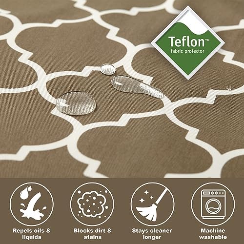 Midwest Homes for Pets Dog Crate Cover with Teflon Fabric Protector, Poly-Cotton Privacy Kennel Cover Fits Most 36-Inch Crates, Brown Designer Print, Washable, Reduces Barking - Image 4