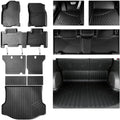 All Weather Floor Mats Set for Toyota RAV4 2018 2017 2016 2015 2014 2013 TPE Rubber Liners RAV4 Odorless Anti-Slip Car Floor Liners - 1st & 2nd Cargo Mat Covering The Backrest Full Set by Unknown