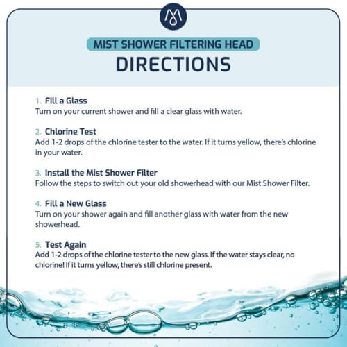Mist Shower Filter Head for Hard Water Improves Skin, Hair, and Nails - Large, High Output Filtered Shower Head with Filter Softens Water and Removes Chlorine and Heavy Metals, Matte Black - Image 7