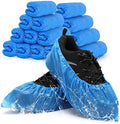 Buself Shoe Covers Disposable Non Slip for Indoors Pack of 200 (100 pairs) Recyclable Shoe Booties Waterproof Shoe & Boot Covers Durable Shoe Protectors Covers One Size Fits Most Blue by Buself