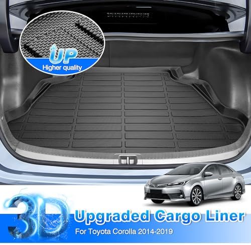 Cartist Floor Mats and Cargo Liner Fit for Toyota Corolla 2014-2019 (Not fit Corolla Cross& hatcback) All Weather Floor Mat Corolla Accessories Heavy Duty Carpet Protection - Image 5