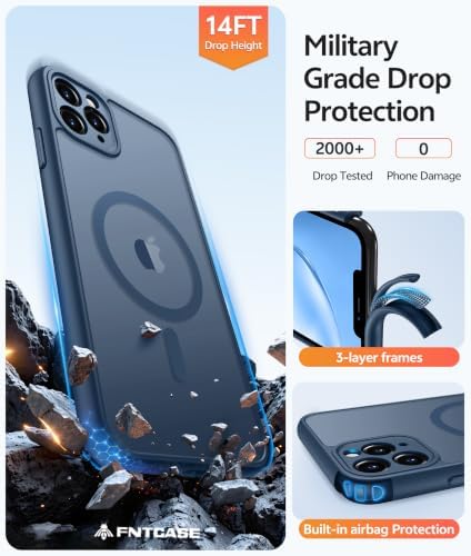 FNTCASE for iPhone 11 Pro Max Case, Fit for Magsafe, Full Camera Protection - Image 5