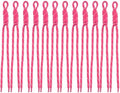 Paracord Keychain Paracord Bag Charm 12pcs Braided Nylon Rope Keychain Cord for Bag Purse Backpack Handbag by Cmidy