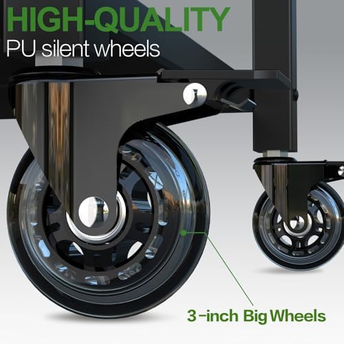 Heavy-Duty Grill Table Cart for Large Big Green Egg, Metal Green Egg Stand - Image 3