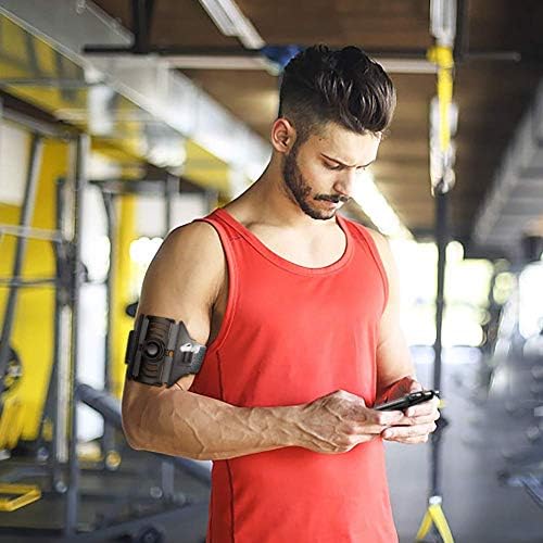 VUP Detachable Running Phone Holder 360°Rotatable Armband for iPod MP3 Player iPhone, Fits All 4-6.7 Inch Smartphone Device, with Key Holder for Running Hiking Biking (Black-Detachable) - Image 7