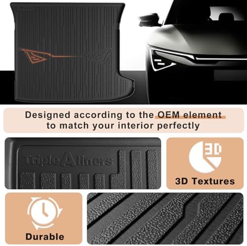 TripleAliners Trunk Mat for 2025-2026 Kia EV6 Accessories (NOT FIT GT) - Image 6