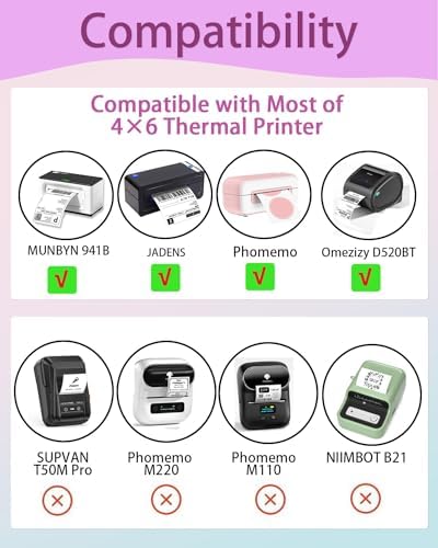 2 inch Round Thermal Labels, Thermal Printer Labels use for Barcode, Shipping, Customized, Circle Direct Thermal Stickers 500 Labels for Printer, Fantasy Purple - Image 4