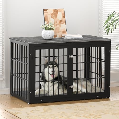 rehomerance 46" Heavy Duty Dog Crate Furniture for Large Dogs - Image 2