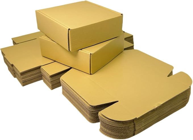 15 Pcs 4.7 x 4.7 x 1.6 Inches Mini Size Corrugated Cardboard Gift Boxes - Image 4